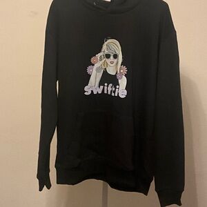 Taylor Swift Black 'Swiftie' Graphic Hoodie